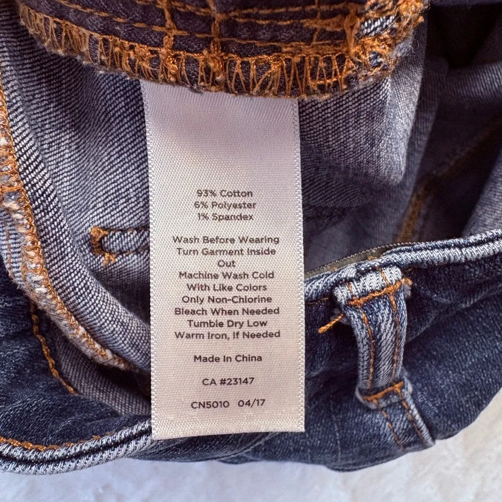 Talbots Jeans Women‎ Sz 4 Petite Flawless Five Pocket Denim Button Cuff
